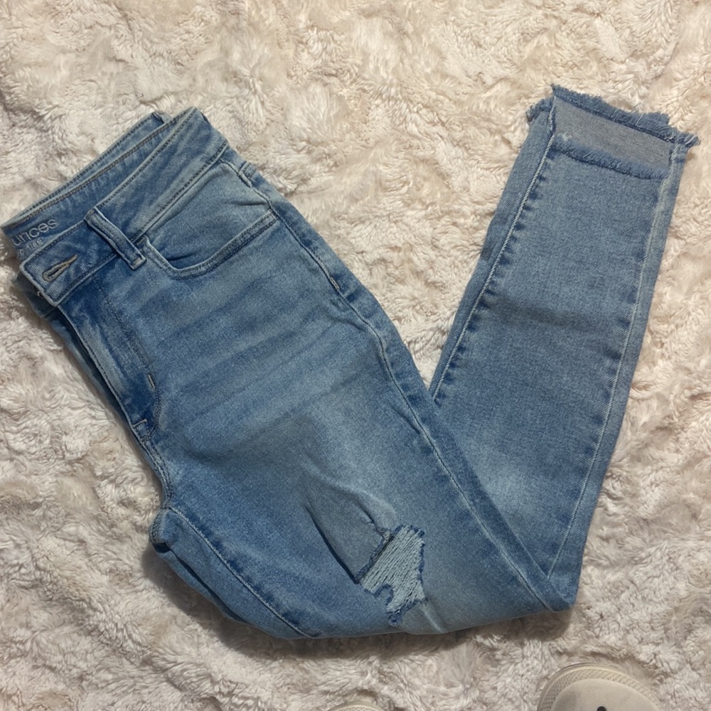 Maurice’s high rise distressed jeans